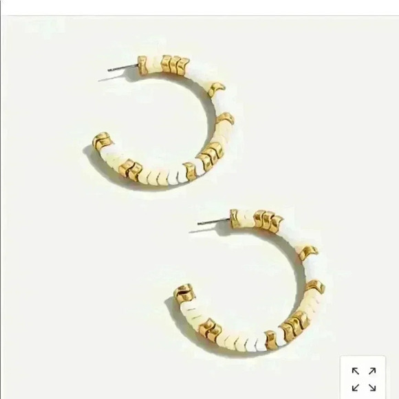 J crew Stacked Zigzag Hoop Earrings - Picture 3 of 3